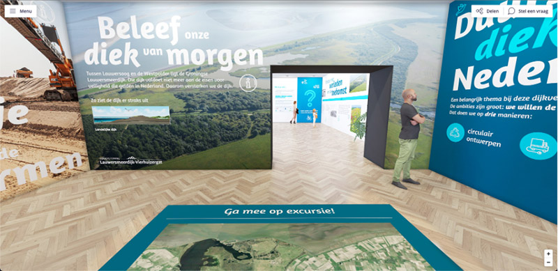 Groningen Lauwersmeerdijk dike reinforcement Virtual Visitor Centre 